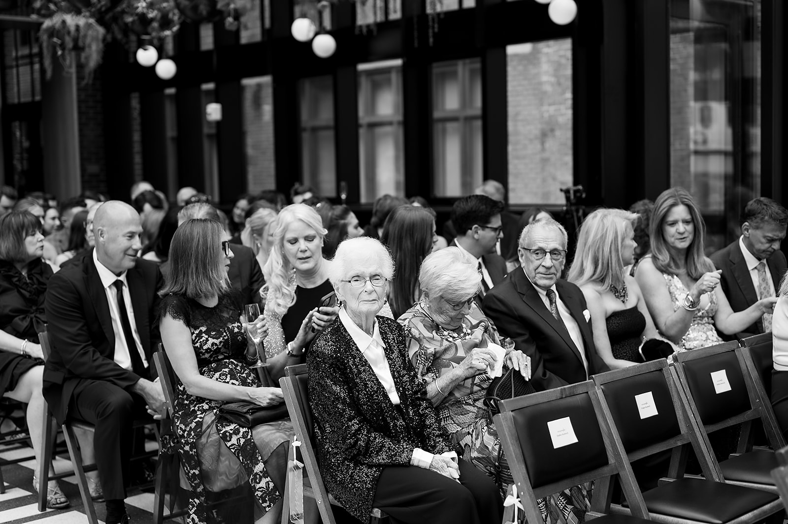 Guests during the ceremony