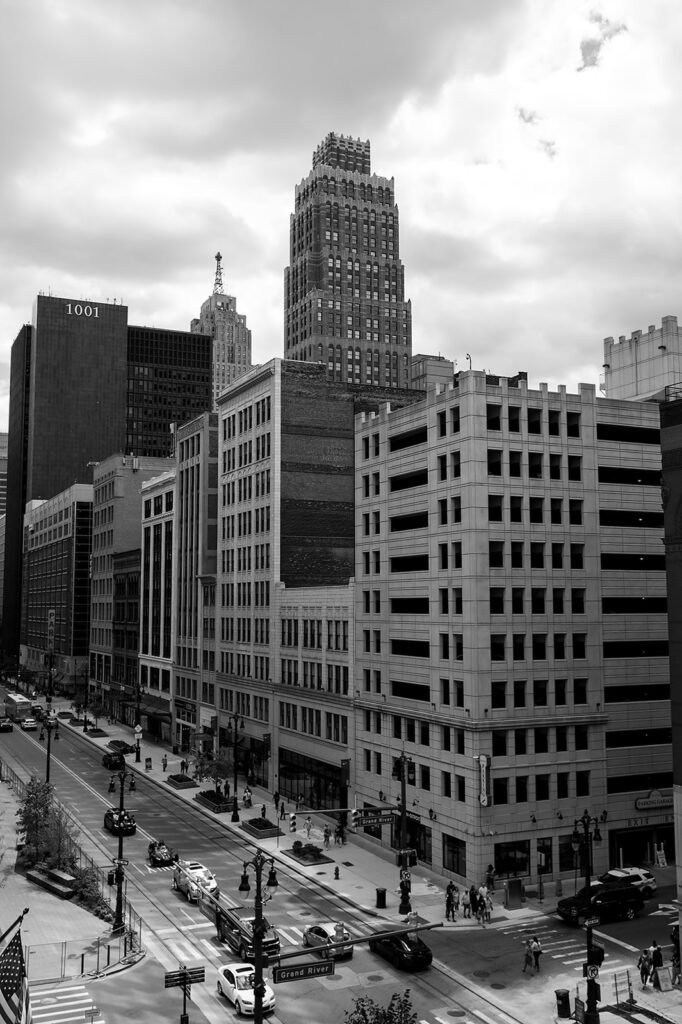 Views of Detroit from Shinola Hotel