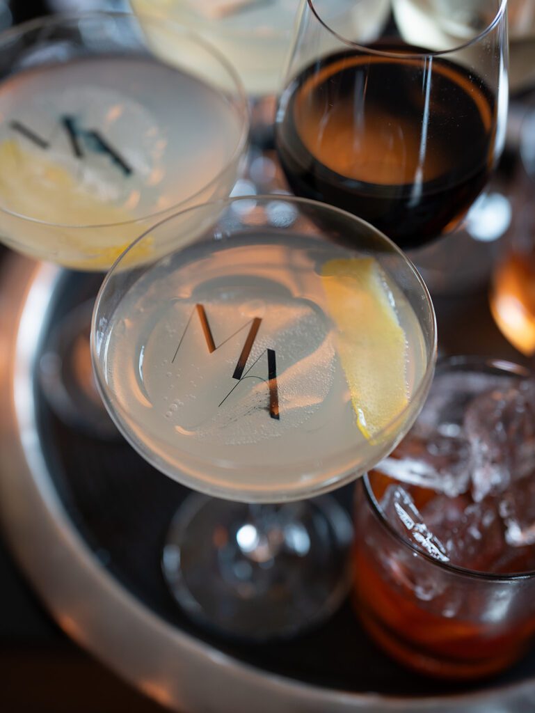 Custom cocktail hour drinks