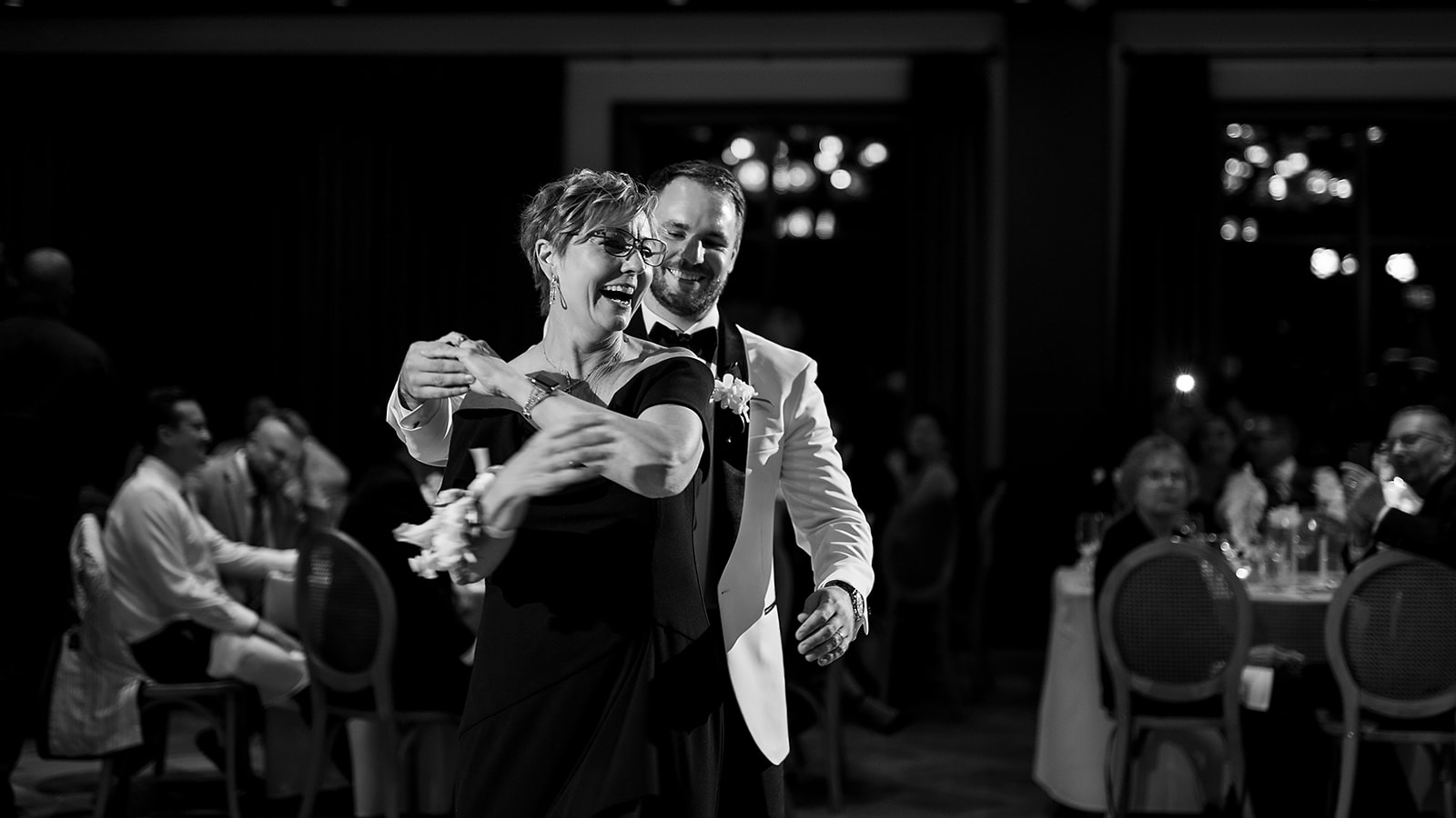 Groom dancing with his mother