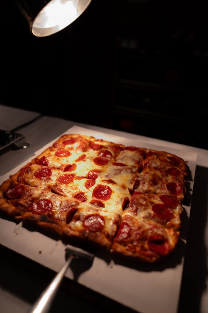 Detroit style pizza