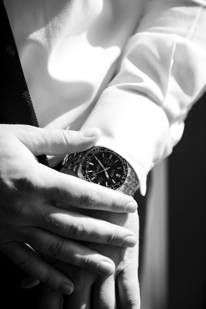 Grooms wedding detail shots