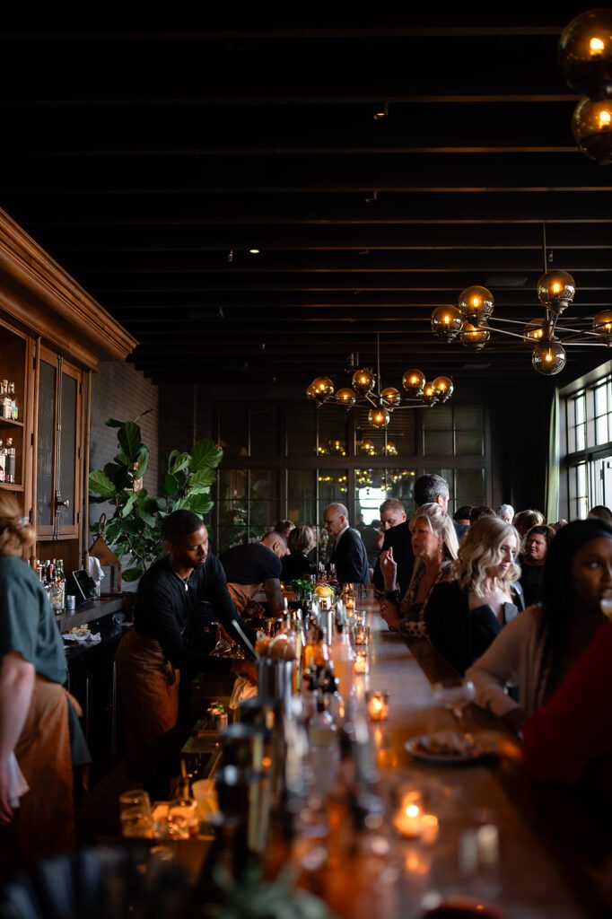 An intimate cocktail hour on Kampers Rooftop