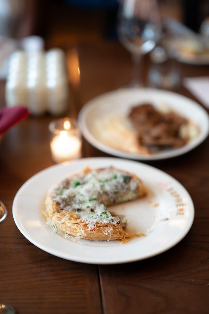 Food from a Detroit rehearsal dinner at Le Suprême