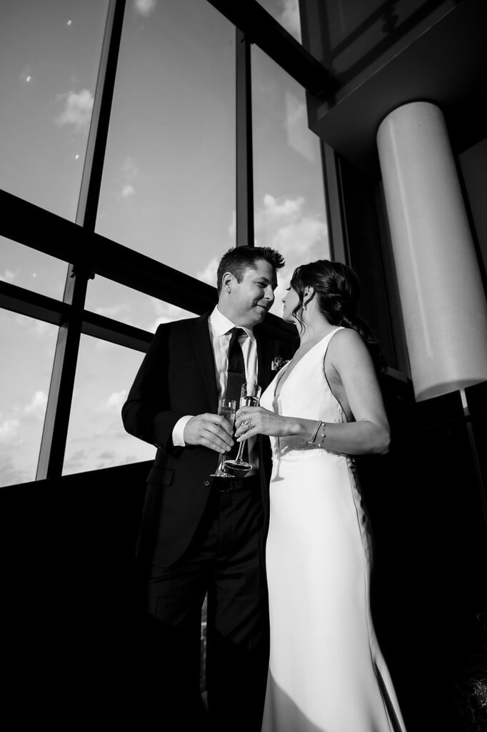 Editorial wedding photos from a Amway Grand Plaza wedding reception at MDRD