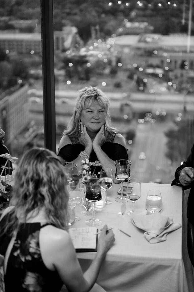 Candid wedding reception photos