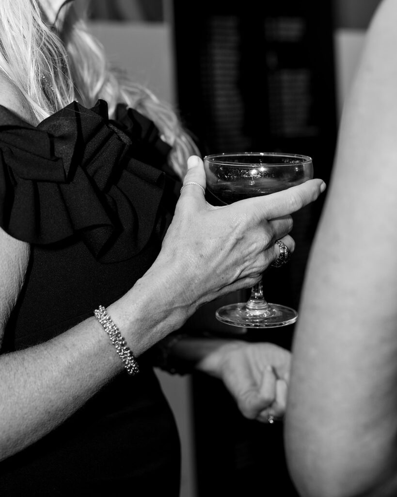 Guest holding a cocktail