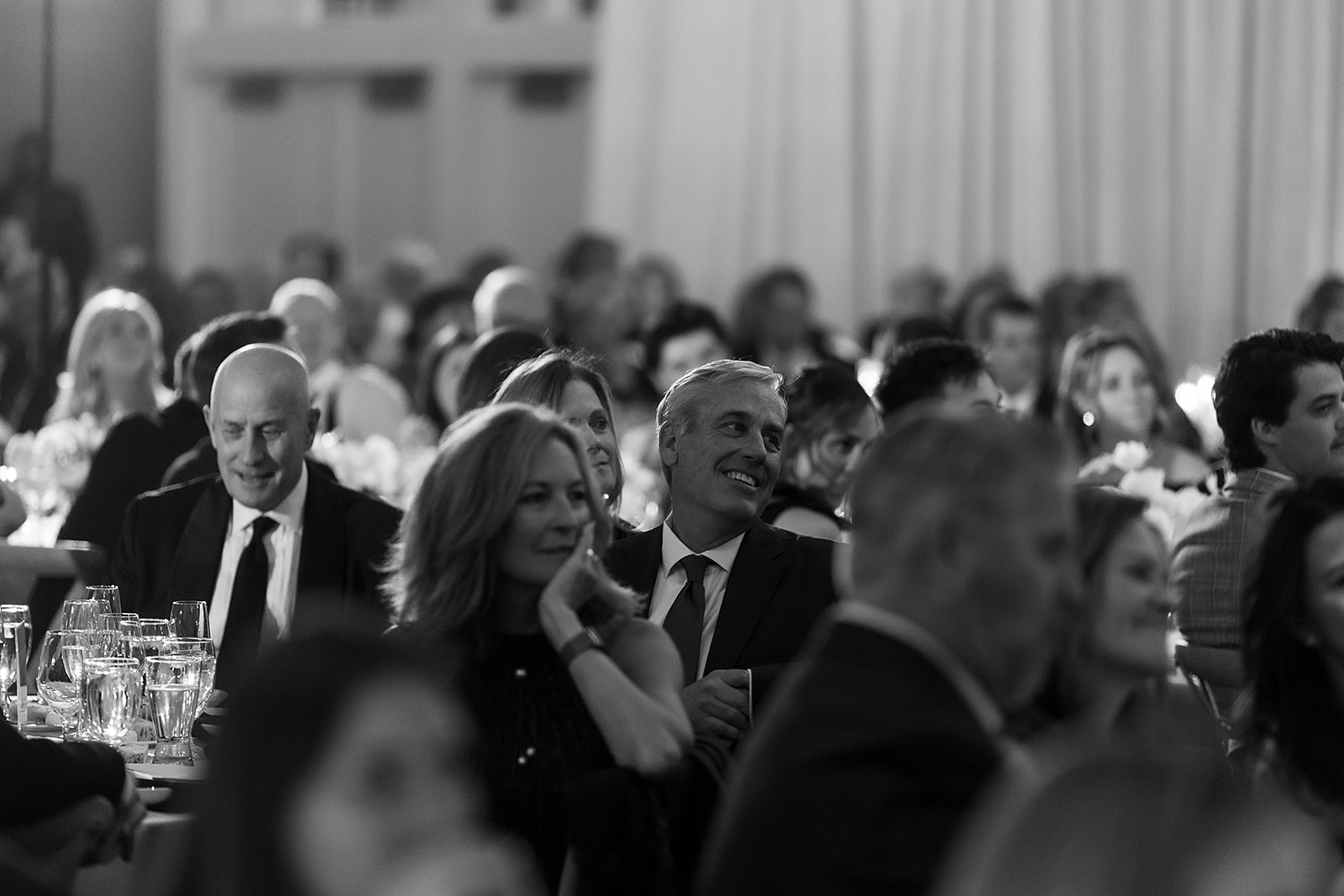 Guests listening to speeches