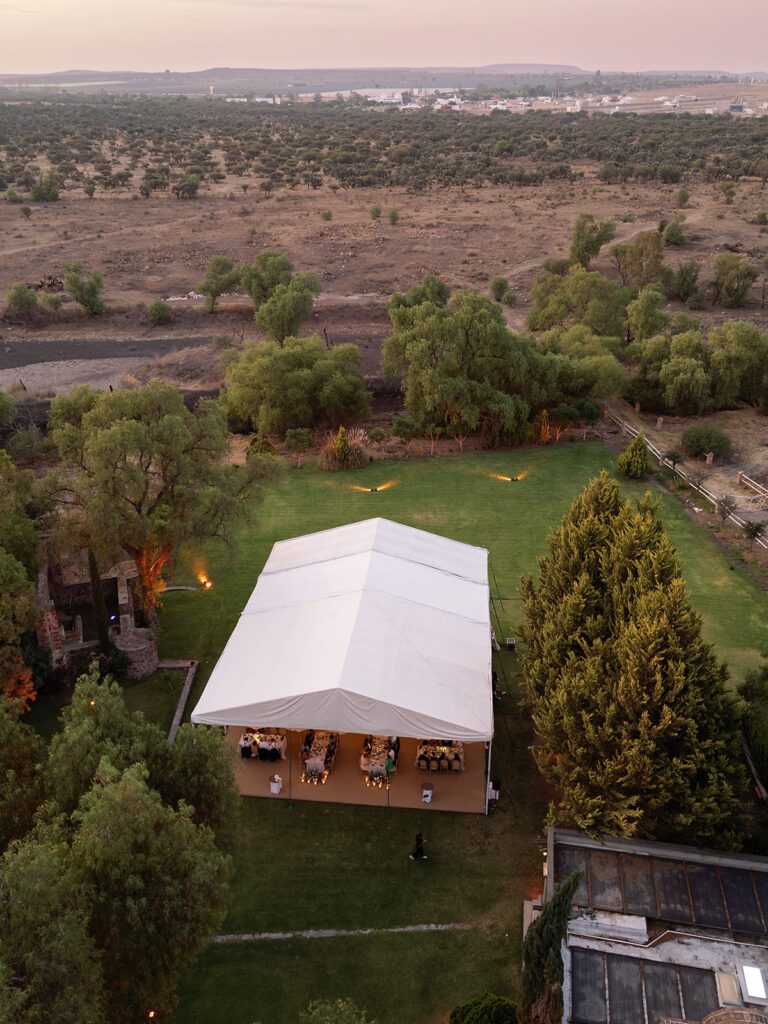 Tented Hacienda San Luis Gonzaga wedding reception