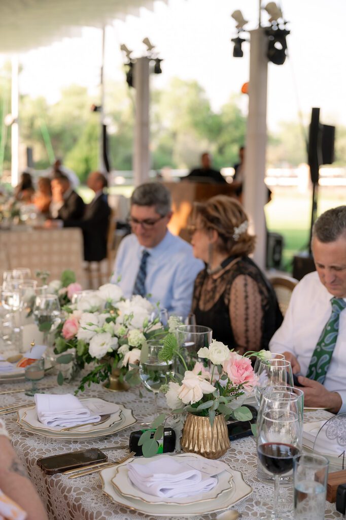 Guests mingling during the reception