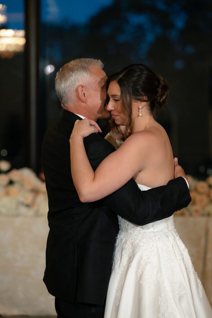 Bride sharing a dance with her father.